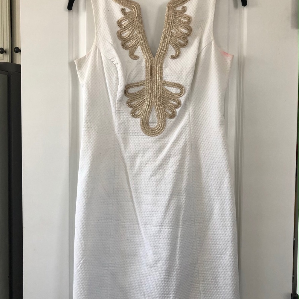 White Lilly Pulitzer Shift Dress